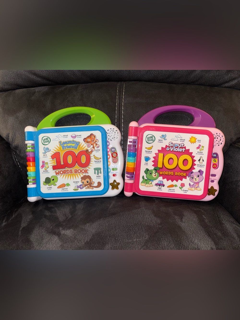 LeapFrog 100 Words Book & Learning Friends Scout & Violet English/Spanish